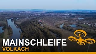 Mainschleife bei Volkach von oben  4k [upl. by Corilla]