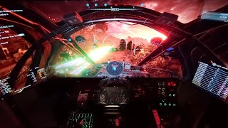 MechWarrior 5  Clans Gameplay Triple monitors MS Sidewinder Pedals [upl. by Dopp]