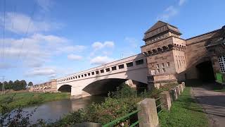 Wasserstraßenkreuz Minden Weserschleuse Mittellandkanal [upl. by Shirah474]