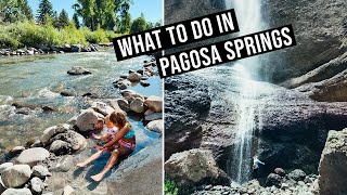 What to do in Pagosa Springs FREE Hot Springs Fourmile Trail Hike Continental Divide amp More [upl. by Jilli]