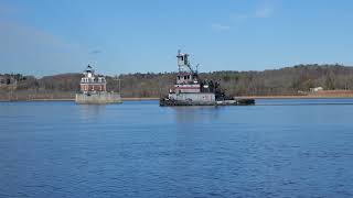 Tugboats Ferry Bridge Section Destined for 17 Billion Commuter Rail Upgrade [upl. by Nishi]