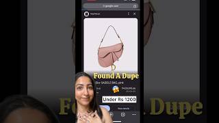 Found Shocking Dior Saddle Bag Dupe Under Rs 1200 😱 diorbag dupe youtubeshorts [upl. by Delwin973]