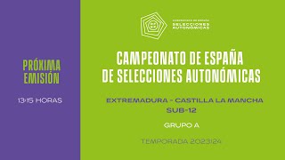 Sub12 FEMENINA GRUPO A  Extremadura  Castilla laMancha 8 Marzo 1315 [upl. by Cerelia]