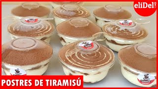 TIRAMISÚ fácil para VENDER🤑postre SIN HORNO rápido Y DELICIOSO 🤎cómo hacer TIRAMISÚ rentables [upl. by Addie]