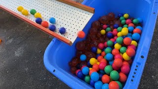 Marble Run Healing DIY Slope ☆ Colorful Balls amp Billiard Ball ASMR [upl. by Aziar437]