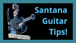 Tips to getting the Carlos Santana sound guitar lesson [upl. by Prudi]