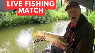 Live Fishing Match Melton Ponds bow Hill Norfolk matchfishinguk [upl. by Lansing]