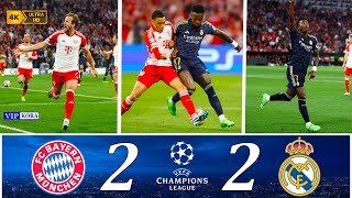 Bayern Munich 22 Real Madrid UCL 2024 Extended Highlights amp Goals 4k UHD 2160P 🎤 عصام الشوالى [upl. by Elrae]