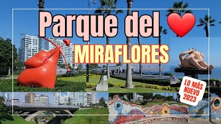 Lo más nuevo en el Parque del Amor en Miraflores 2023 [upl. by Meeharb]