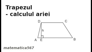 Cum calculam aria trapezului [upl. by Coats477]