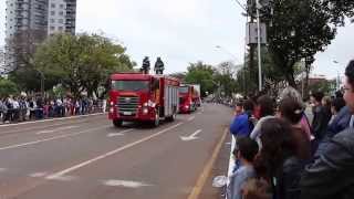 Desfile dos Bombeiros  CascavelPR  07 de Setembro 14 [upl. by Jr]