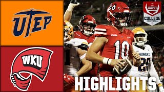 UTEP Miners vs Western Kentucky Hilltoppers  Full Game Highlights  ESPN College Football [upl. by Aronal]