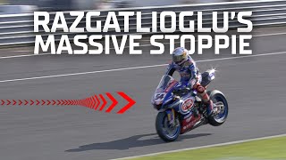 MASSIVE STOPPIE from Toprak Razgatlioglu  Most 2021 [upl. by Idola]