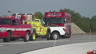 Portland Jetport holds emergency drill for first responder training [upl. by Larual882]