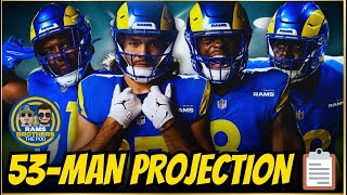 Rams 20242025 53Man Roster Projection Full Analysis 📋 [upl. by Santos]