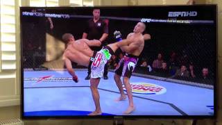 Edson Barboza vs Terry Etim Head kick knockout [upl. by Ario]