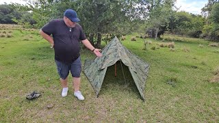 Tarpology 10x10 tarp shelter build [upl. by Atalante]