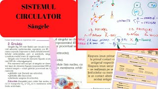 ADMITERE MEDICINA SISTEMUL CIRCULATOR 1 Sangele [upl. by Golightly]