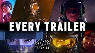 Every Operator Trailer 4K 20152023  Rainbow Six Siege [upl. by Atiraj1]