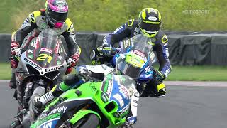 2024 Bennetts British Superbike Championship RD7 Thruxton Race 1 highlights [upl. by Hillard]