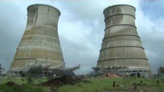 Athlone Towers demolition  best footage [upl. by Ahsuat]