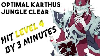 Optimal Karthus jungle Clear  300 fastest level 4 [upl. by Dnilasor]