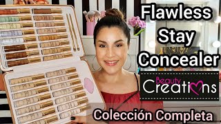 Correctores Beauty Creations TODOS LOS TONOS  Flawless Stay Concealer [upl. by Estus]