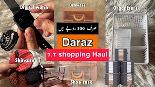 Daraz shopping haul 🛍️ AFFORDABLE  Daraz 77 Sale Daraz Affordable shopping Review [upl. by Yong698]