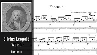 Silvius Leopold Weiss  Fantasie  Tab [upl. by Yraccaz]