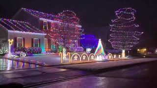 Lewis Center Christmas lights polar Drive and south old state Road Delaware County Ohio [upl. by Iinde]