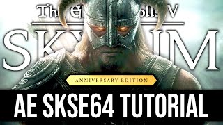 How to Install SKSE64 for Skyrim Anniversary Edition 2021  Script Extender Preliminary v211 [upl. by Hollis585]