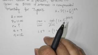 Find the required annual interest rate Compound Interest [upl. by Nyram]