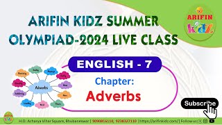 Std1 amp 2 ENGLISH7 Adverbs class by Arifinkidz [upl. by Marvella]