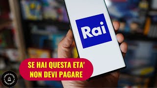 Canone Rai se hai questa età non devi pagare quotPuoi disdire subitoquot [upl. by Yadsendew423]