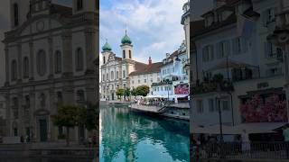 Beautiful Switzerland Kappelibridge in Lucerne [upl. by Erlina]