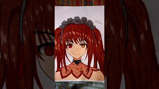 Drawing KURUMI TOKISAKI ❤️😍 Date a Live Season 5 🔥 Shorts kurumitokisaki anime [upl. by Einehpets]