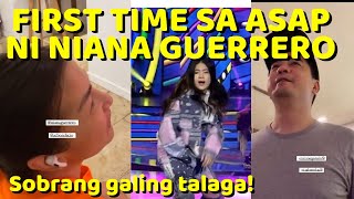 GUERRERO FAMILY REACTION SA TV PERFORMANCE NI NIANA KANINA SA ASAP SOBRANG GALING TALAGA [upl. by Armillas]