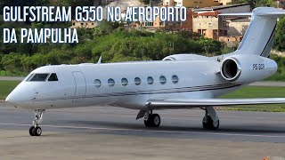 GULFSTREAM G550 PSBCA NO AEROPORTO DA PAMPULHA [upl. by Claman]