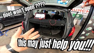 vauxhall boot wont open this might just help you out [upl. by Isac]