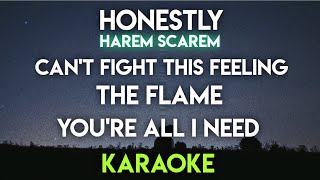 HONESTLY  HAREM SCAREM │CANT FIGHT THIS FEELING │THE FLAME │ YOURE ALL I NEED  KARAOKE VERSION [upl. by Carissa]