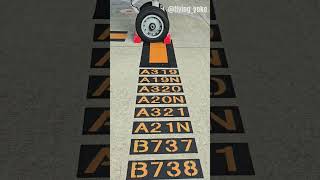 Aircraft Stand Markings aviation boeing b737 shorts [upl. by Aihppa747]