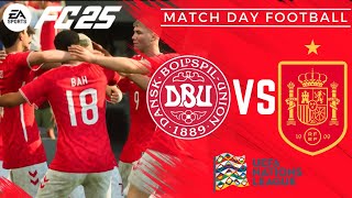 Denmark vs Spain UEFA Nations League Showdown in EA FC 25 ⚽🔥 [upl. by Sauer]