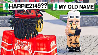 CALLING PEOPLE THEIR OLD NAME IN ROBLOX VOICE CHAT [upl. by Anikal369]