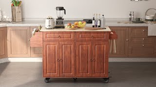 Aiho Kitchen Island Assembly Video [upl. by Atterg]