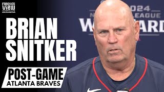 Brian Snitker Reacts to Atlanta Braves Being ELIMINATED from MLB Playoffs Loss vs San Diego Padres [upl. by Alisa915]