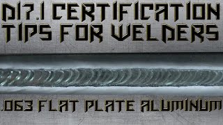 D171 Certification 063 Flate Plate Aluminum Tips  TIG Time [upl. by Nereil1]