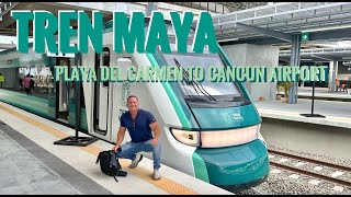 Tren Maya Station in Playa Del Carmen and to Cancun Airport [upl. by Najram]