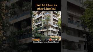 saif ali khan ka ghar mumbai  kareena kapoor house in mumbai  bollywood celebrity house in bandra [upl. by Benjie]