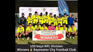 2024 0 05 Bayswater NPL U15s 5 Vs 0 Mandurah City BUSC Carnival [upl. by Malcom]