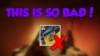 This might be the WORST Exotic in Destiny 2  Buff Ideas for Deterministic Chaos [upl. by Lamek]